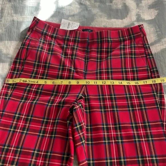J crew mercantile tartan plaid pants EUC size 6 - Picture 7 of 9